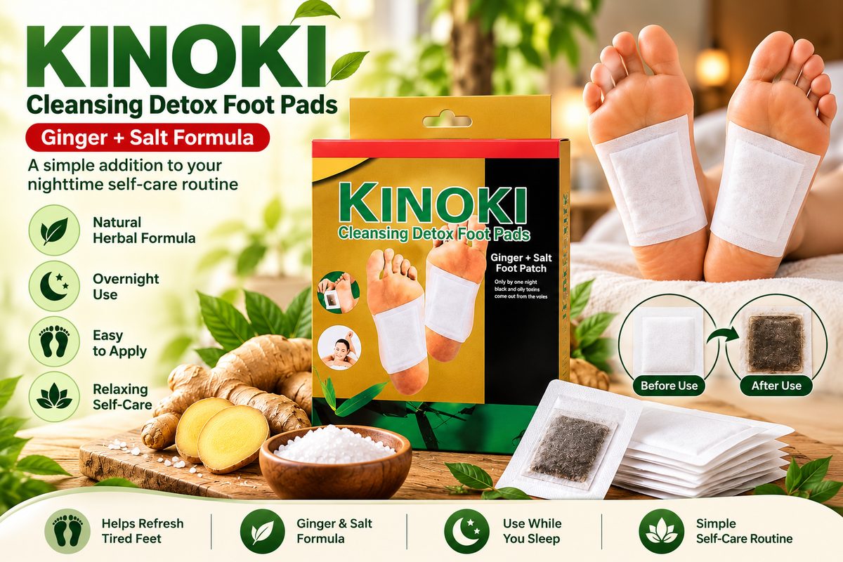 KINOKI Ginger & Salt Overnight Cleansing Foot Pads – 22.11.2020